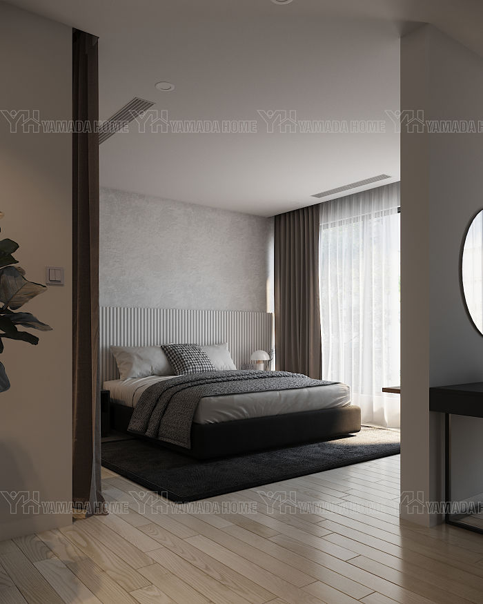 Thiết kế nội thất phòng ngủ master chung cư Metropolis