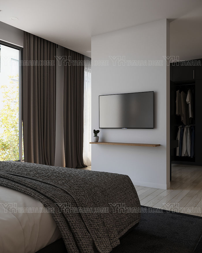Thiết kế nội thất phòng ngủ master chung cư Metropolis